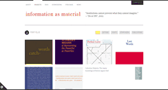 Desktop Screenshot of informationasmaterial.org